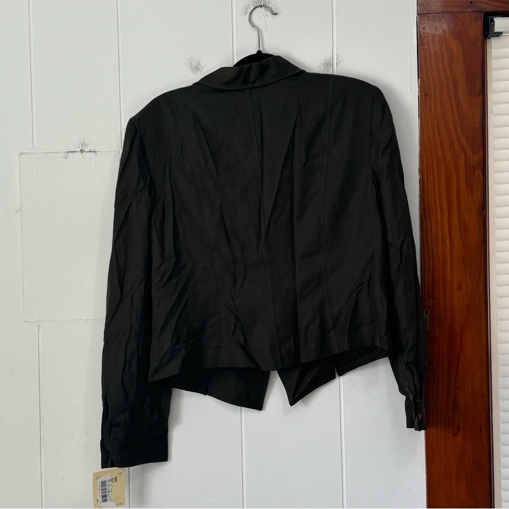 Dana Buchman Vintage Green Blazer 100%‎ Silk NWT Dead stock Size 16 - Picture 6 of 6
